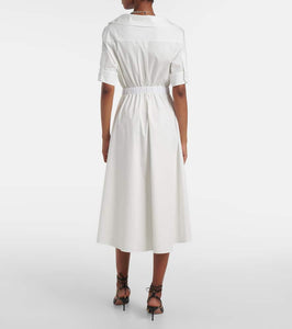 Altuzarra Lydia cotton-blend poplin shirt dress