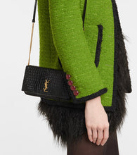 Saint Laurent Cassandre leather phone pouch