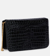 Saint Laurent Cassandre leather phone pouch
