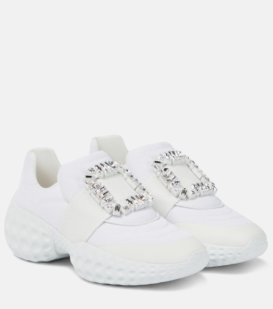 Roger Vivier Vivâ€˜ Run Moonlight sneakers in White - Low-Top Sneakers
