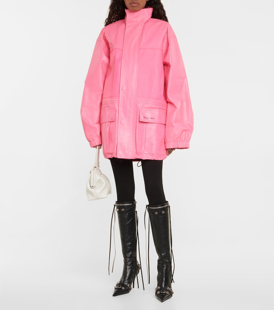 Balenciaga Cagole leather knee-high boots