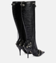 Balenciaga Cagole leather knee-high boots