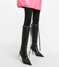 Balenciaga Cagole leather knee-high boots