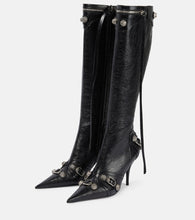 Balenciaga Cagole leather knee-high boots