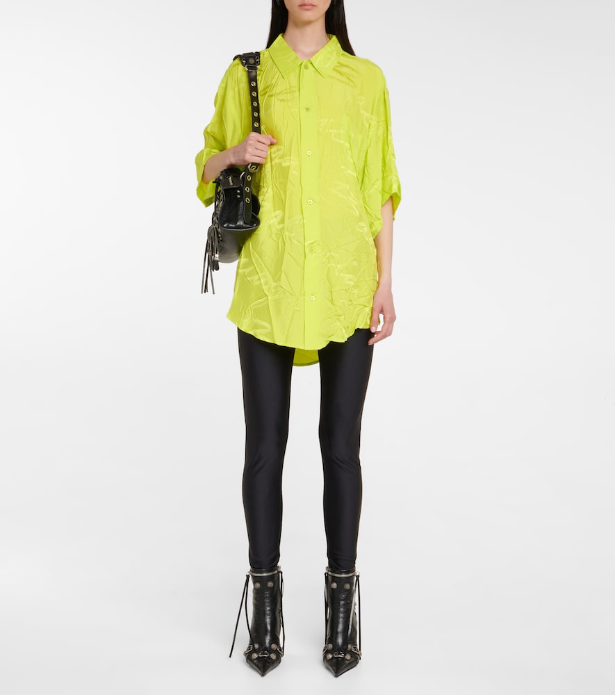 Balenciaga Cagole leather ankle boots