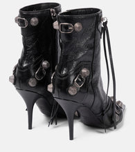 Balenciaga Cagole leather ankle boots