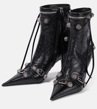 Balenciaga Cagole leather ankle boots