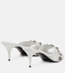 Balenciaga Cagole leather mules