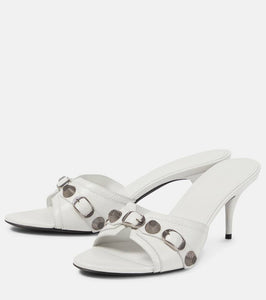 Balenciaga Cagole leather mules
