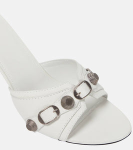 Balenciaga Cagole leather mules