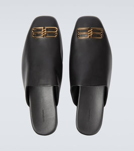 Balenciaga Cosy BB leather slippers