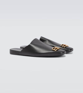 Balenciaga Cosy BB leather slippers