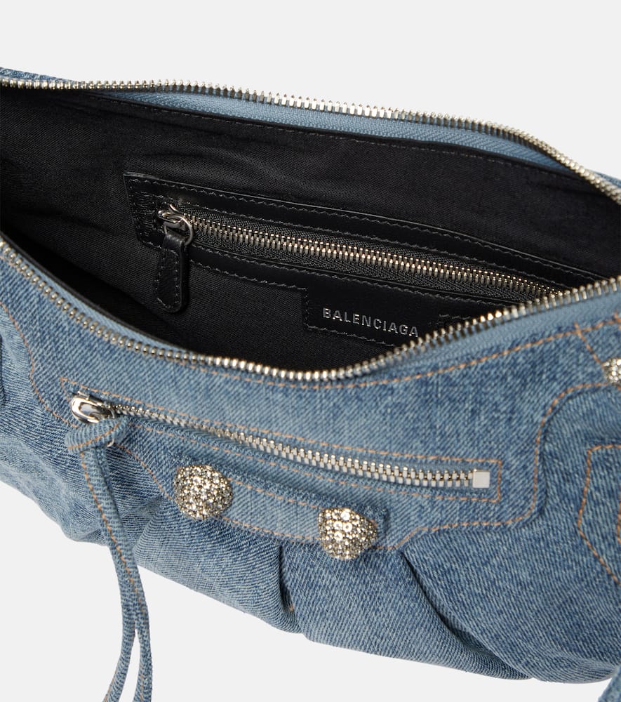 Balenciaga Le Cagole Small denim shoulder bag