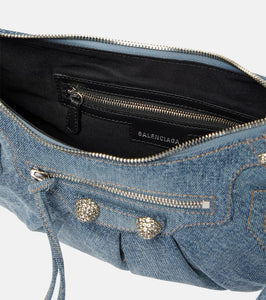 Balenciaga Le Cagole Small denim shoulder bag