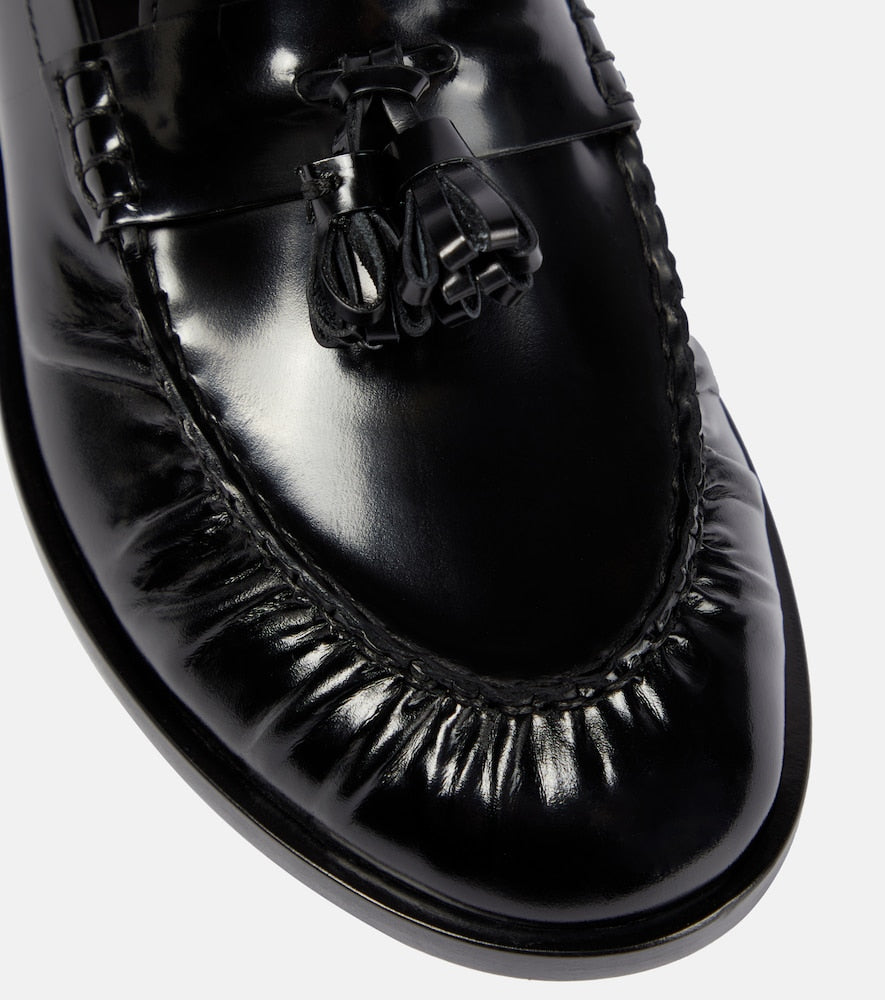 The Row Men's patent leather loafers in Black - Loafers