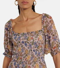 Velvet Estelle floral crêpe minidress