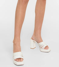 Gianvito Rossi Lena 95 leather mules