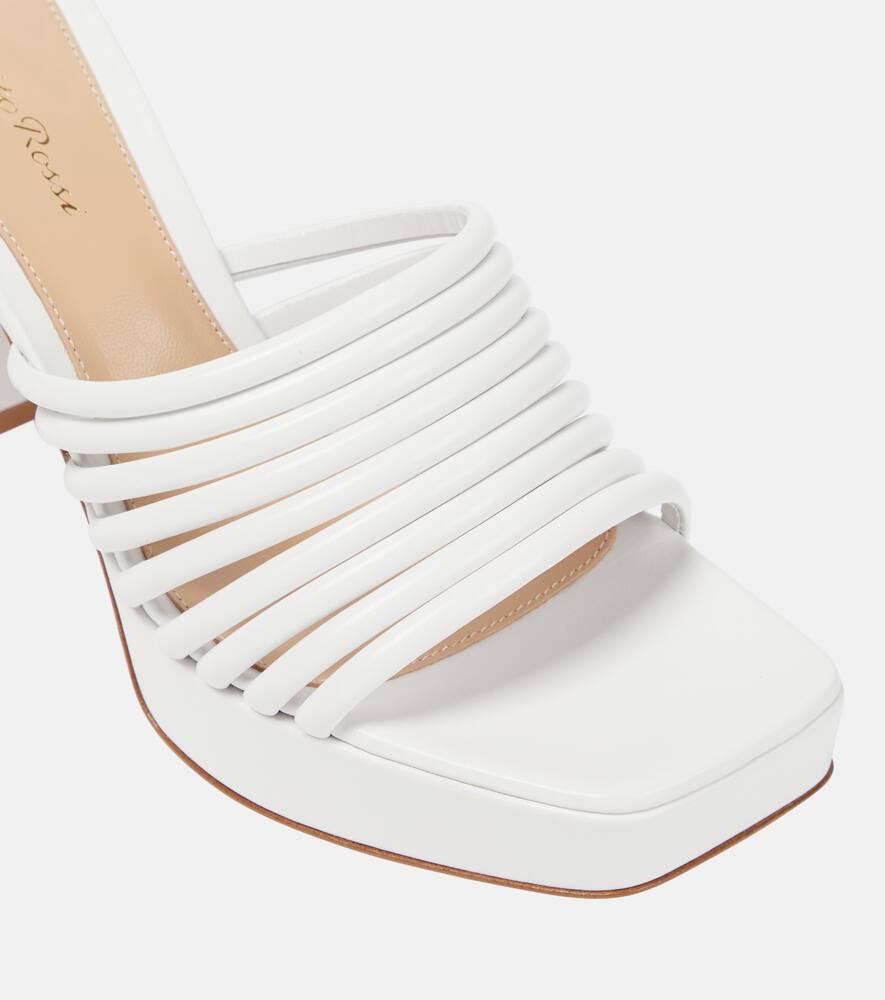 Gianvito Rossi Lena 95 leather mules