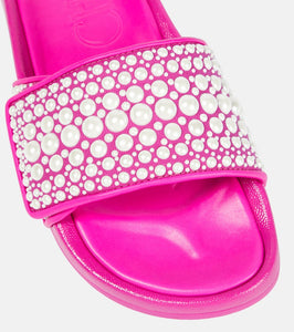 Jimmy Choo Fitz embellished slides