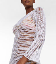 Anna Kosturova Zen Mesh crochet beach dress