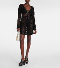 Anna Kosturova Bianca crochet cotton minidress