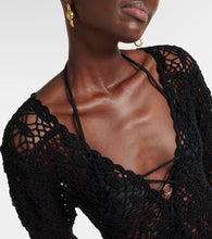 Anna Kosturova Bianca crochet cotton minidress