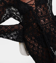 Anna Kosturova Bianca crochet cotton minidress