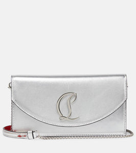 Christian Louboutin Loubi54 leather clutch. Shop Christian Louboutin Clutches for women now.