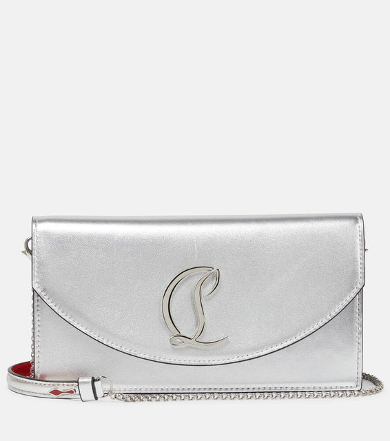Christian Louboutin Loubi54 leather clutch. Shop Christian Louboutin Clutches for women now.