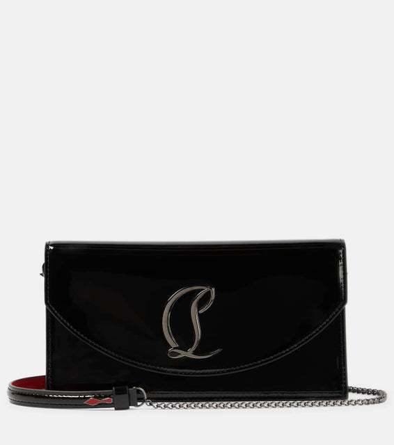 Christian Louboutin Loubi54 leather clutch. Shop Christian Louboutin Clutches for women now.