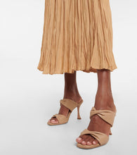 Aquazzura Twist 95 leather sandals