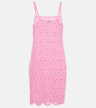 Rotate Silke crochet slip dress