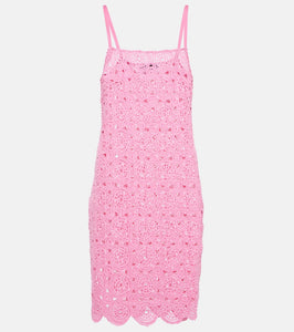 Rotate Silke crochet slip dress