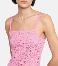 Rotate Silke crochet slip dress