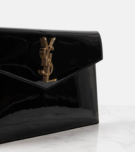 Saint Laurent Uptown patent leather clutch