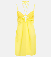 Nensi Dojaka Cutout halterneck minidress