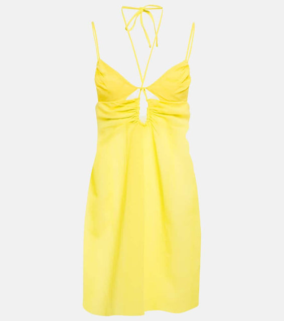 Nensi Dojaka Cutout halterneck minidress