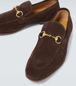 Gucci Jordaan suede loafers