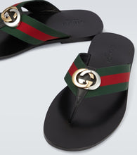 Gucci Interlocking G thong sandals