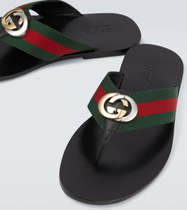 Gucci Interlocking G thong sandals