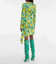 Dolce&Gabbana Printed silk-blend minidress