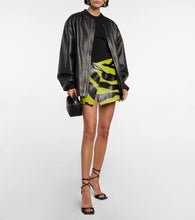 Amina Muaddi Hailey patent leather sandals