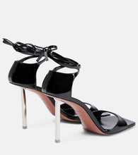 Amina Muaddi Hailey patent leather sandals