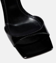 Amina Muaddi Hailey patent leather sandals