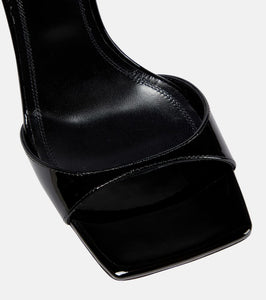 Amina Muaddi Hailey patent leather sandals