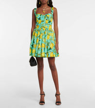 Dolce&Gabbana Printed cotton poplin minidress