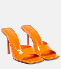 Amina Muaddi Laura patent leather mules - Amina Muaddi Laura 漆皮穆勒鞋