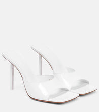 Amina Muaddi Laura patent leather mules