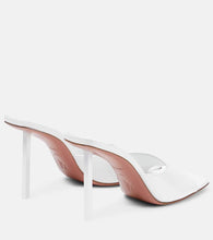 Amina Muaddi Laura patent leather mules