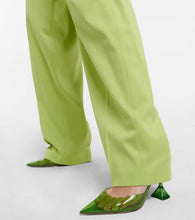 Amina Muaddi Holli Glass PVC slingback pumps